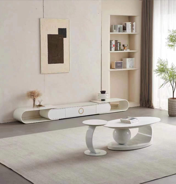 Bàn sofa phong cách Ý hiện đại tao nhã Thép không gỉ - Ảnh 3