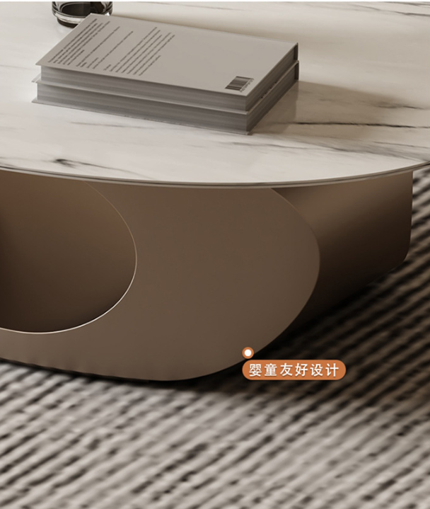Bàn sofa phong cách Ý hiện đại tao nhã Thép không gỉ - Ảnh 7