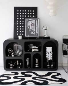 Tủ trang trí nội thất màu đen